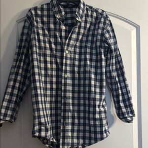 Boy’s Gap Blue and White Plaid Shirt